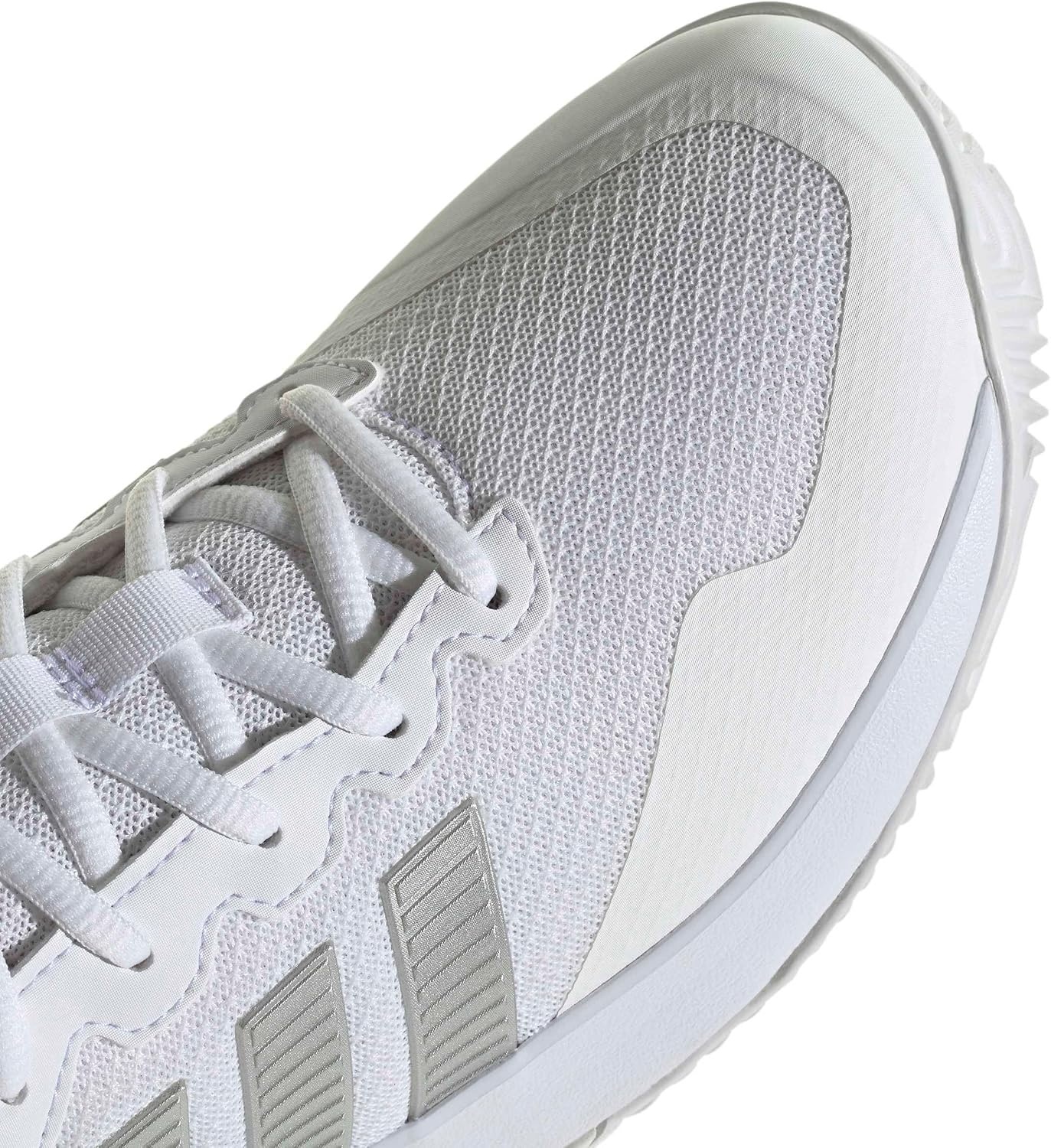 image:imageadidas Womens Gamecourt 2 Tennis ShoesWhiteSilver MetallicSilver Metallic