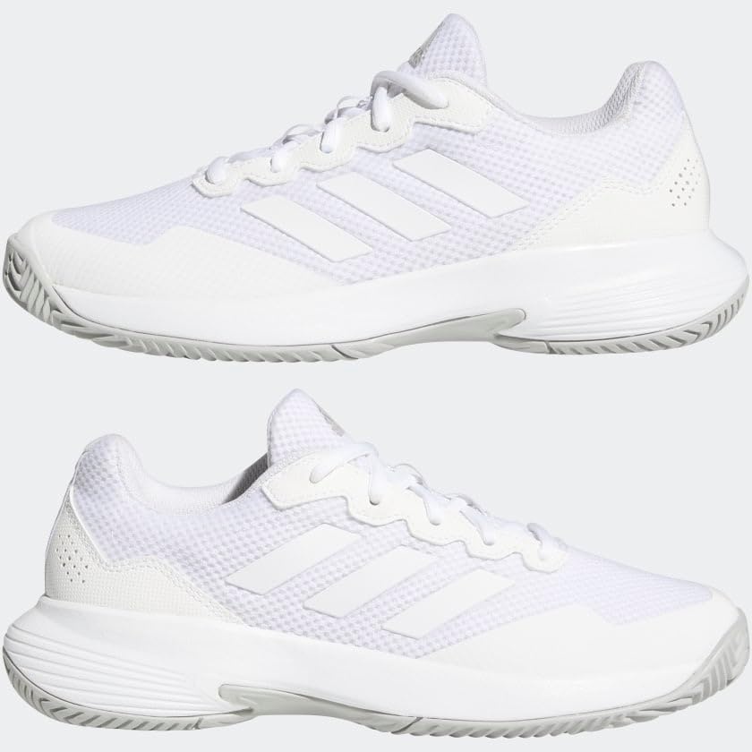 image:imageadidas Womens Gamecourt 2 Tennis ShoesWhiteWhiteGrey