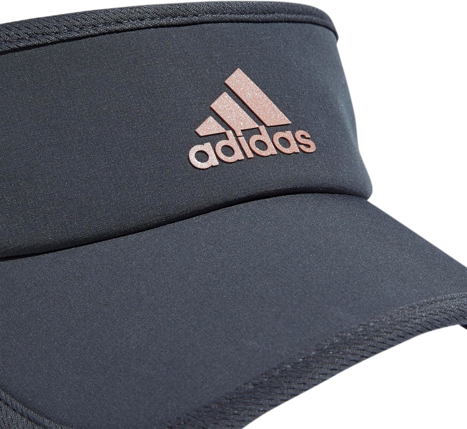 image:imageadidas Womens Superlite Visor OpenTop Design Adjustable Fit Perforated Build HookandLoop Closure AllDay Sun ComfortGrey SixRose Gold2