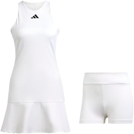 image:imageadidas Womens Tennis Heatrdy YDressWhiteBlack