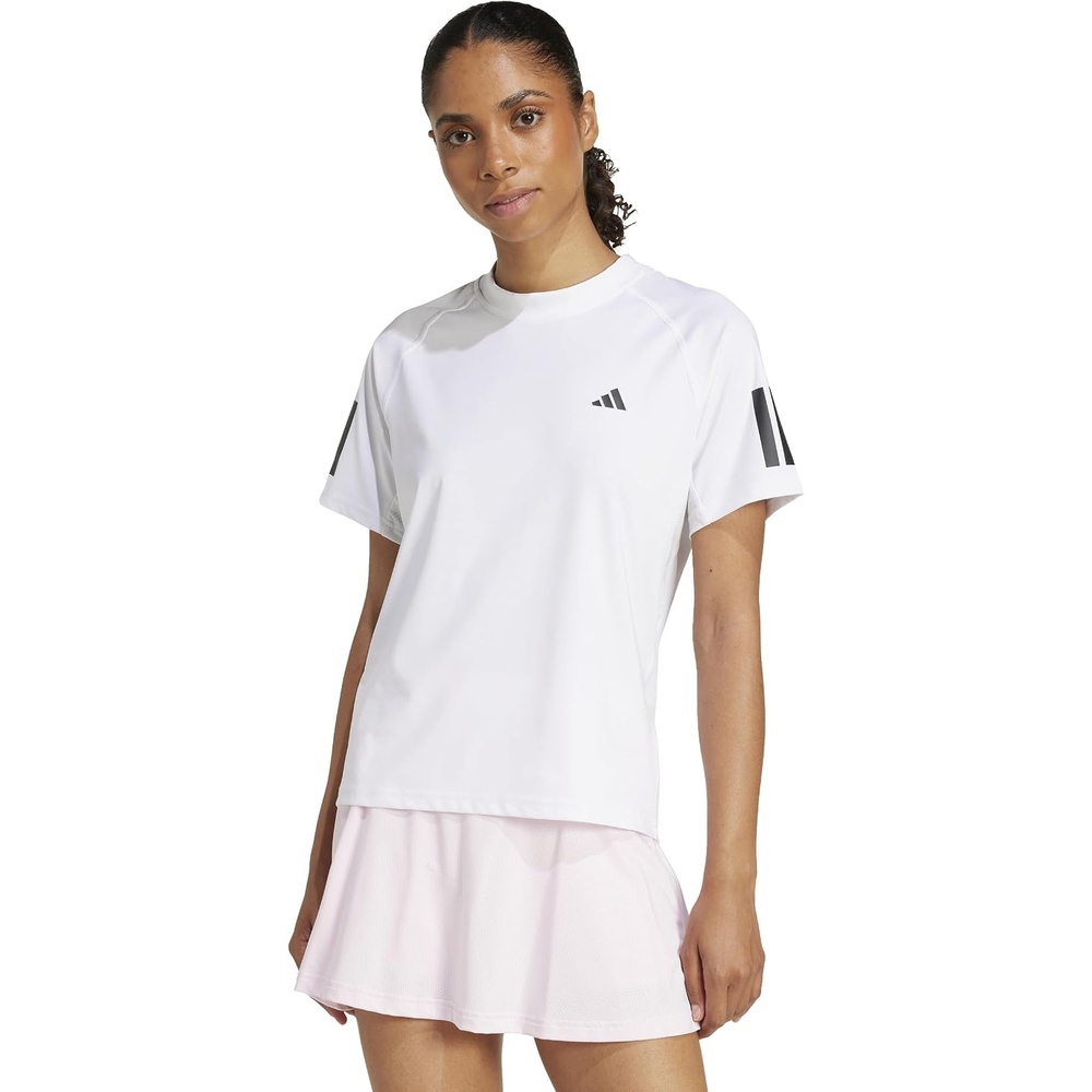 image:imageAdidas Womens Club Tennis Climacool 3Stripes TShirtWhite