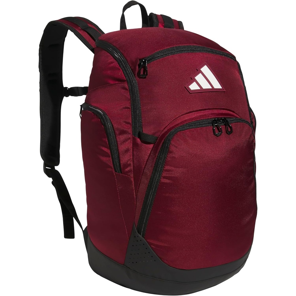 image:imageadidas 5Star Team 2 Backpack MultiSport Padded Laptop Sleeve Organizer Pockets WaterBottle Pockets Durable Build School Gym amp Travel ReadyTeam Collegiate Burgundy