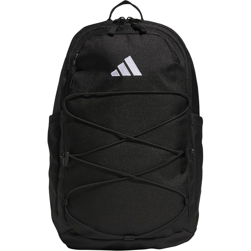 image:imageadidas Amplifier Backpack for Laptop School and Gym 28LBlackWhiteBungee