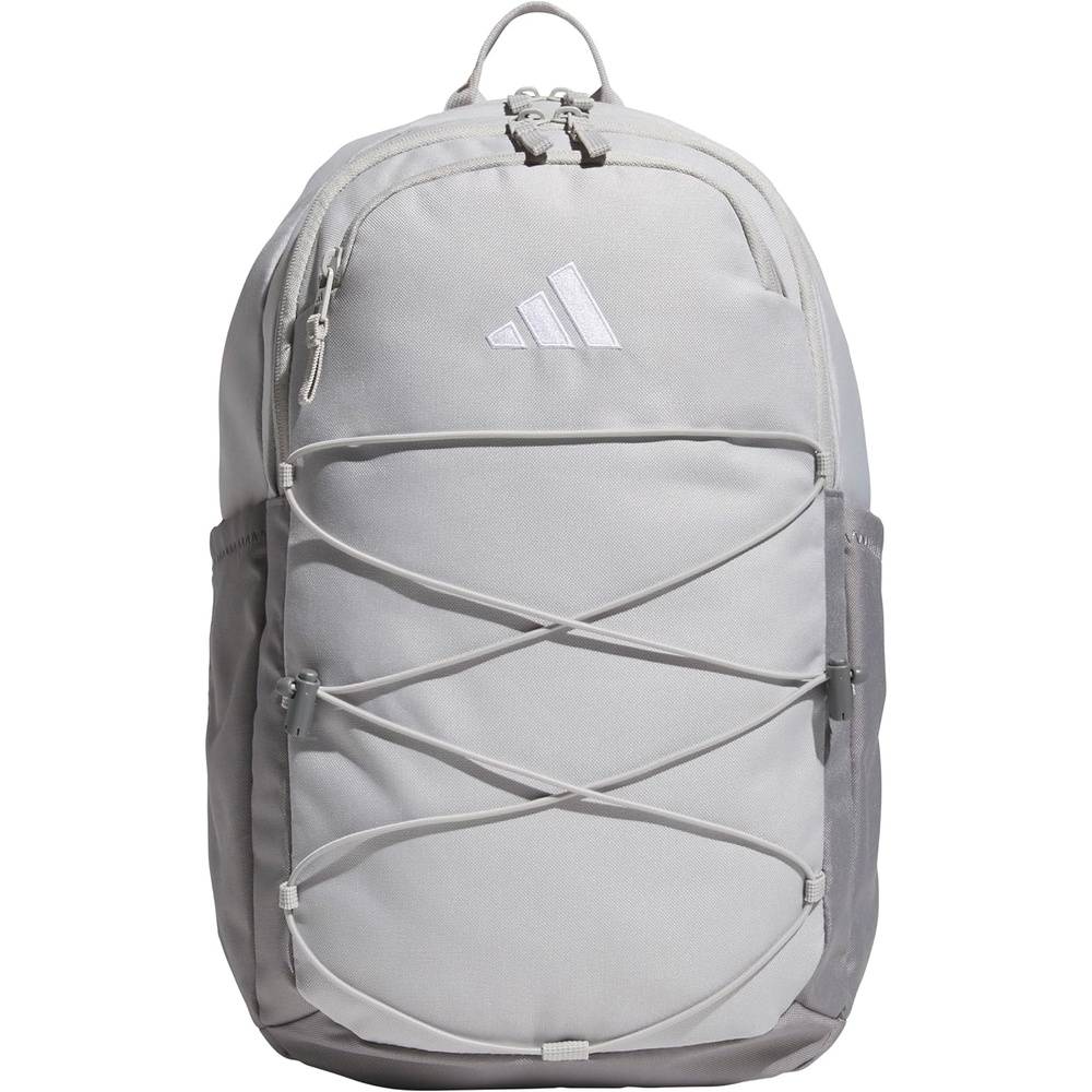 image:imageadidas Amplifier Backpack for Laptop School and Gym 28LGrey ThreeGrey TwoWhiteBungee