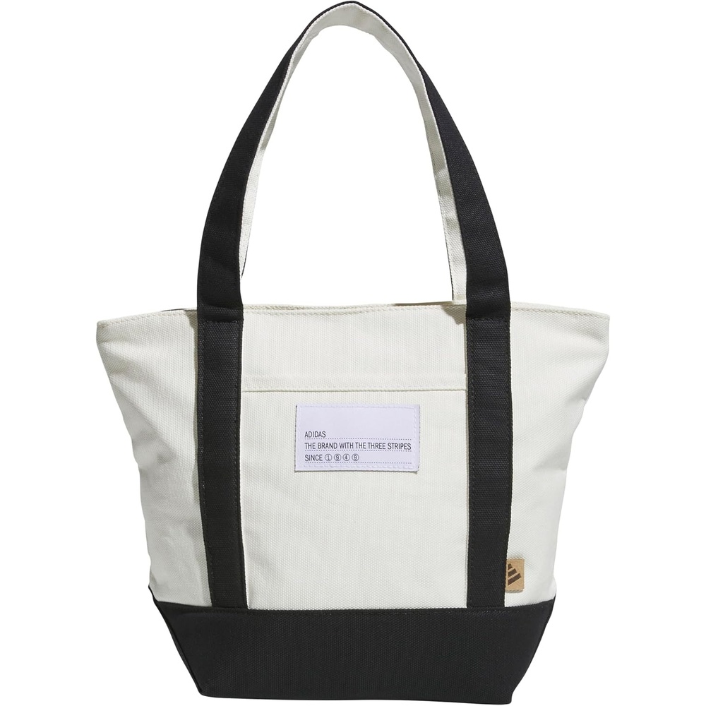 image:imageadidas Canvas Court Tote Bag Roomy Interior Interior Pockets Comfortable Straps Durable Build Everyday amp Court ReadyBlackOff WhiteMini 10l