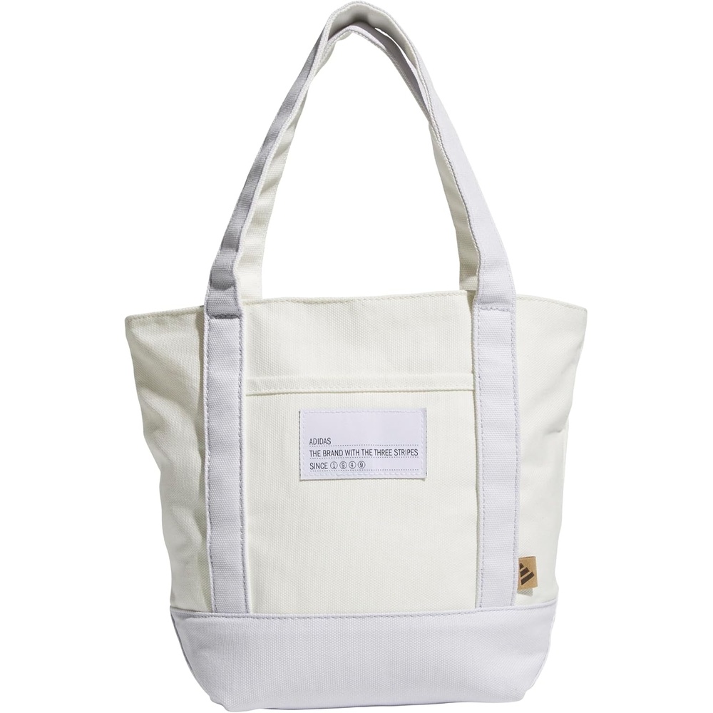 image:imageadidas Canvas Court Tote Bag Roomy Interior Interior Pockets Comfortable Straps Durable Build Everyday amp Court ReadyFrozen PurpleOff WhiteMini 10l