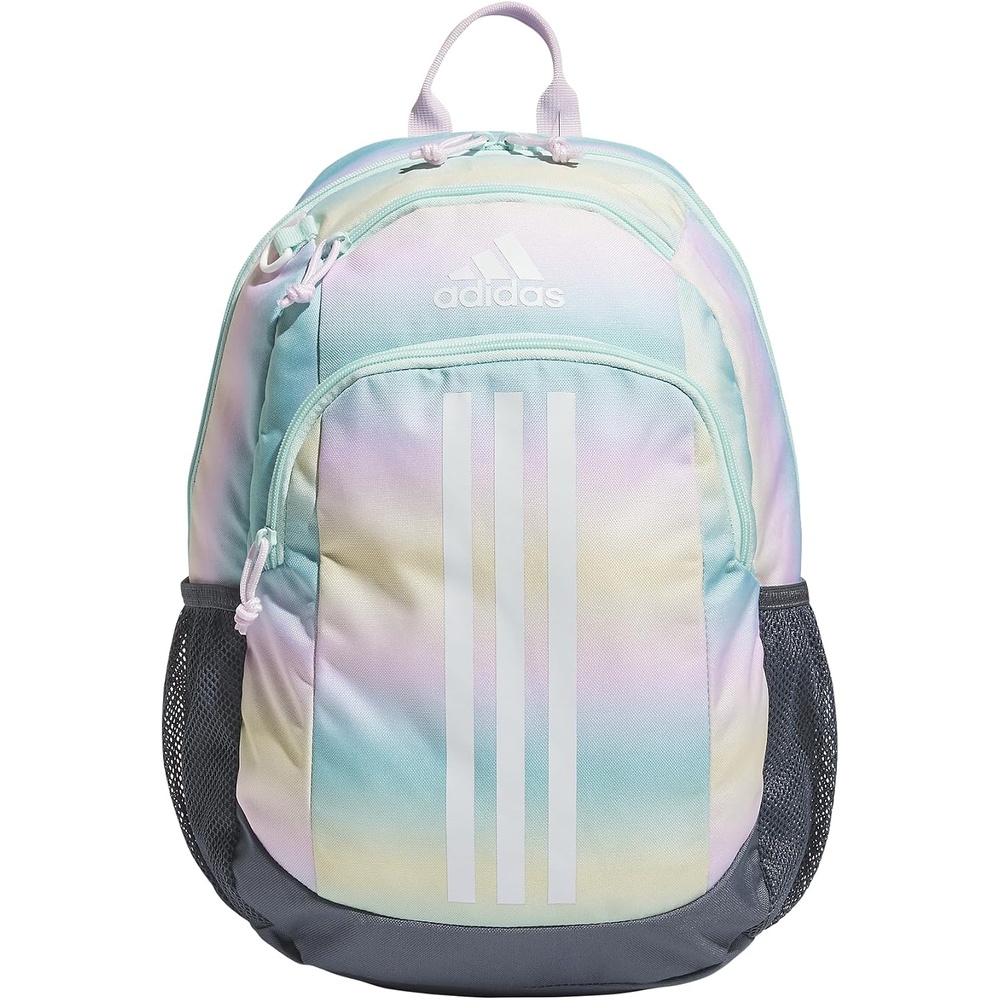 image:imageadidas Creator School Backpack 21L Padded Laptop Sleeve Durable Build RightSized For Kids Carries Comfortably Spills Wipe Away School Gym amp Travel ReadyGradient Flash AquaOnix GreyWhite2