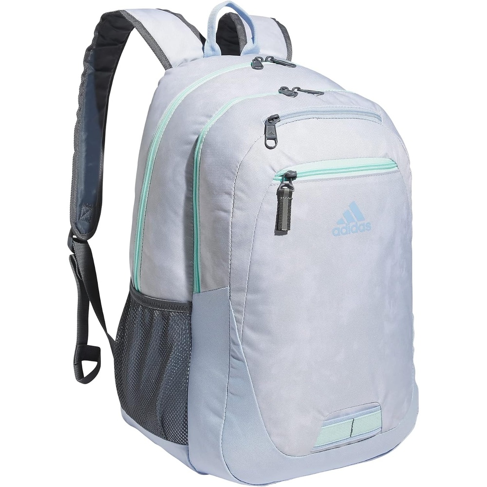 image:imageadidas Foundation Backpack 38LStone Wash WhiteBlue DawnSemi Flash Aqua Blue