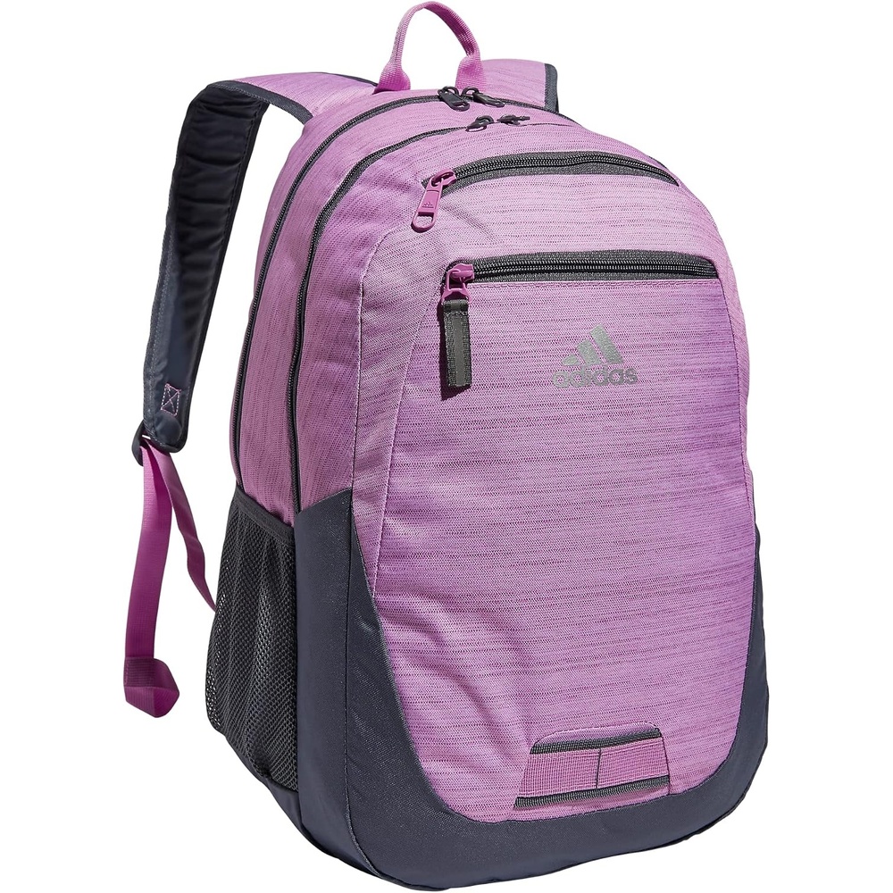 image:imageadidas Foundation Backpack 38LTwo Tone Bliss Lilacsemi Pulse LilacOnix GreySilver Metallic