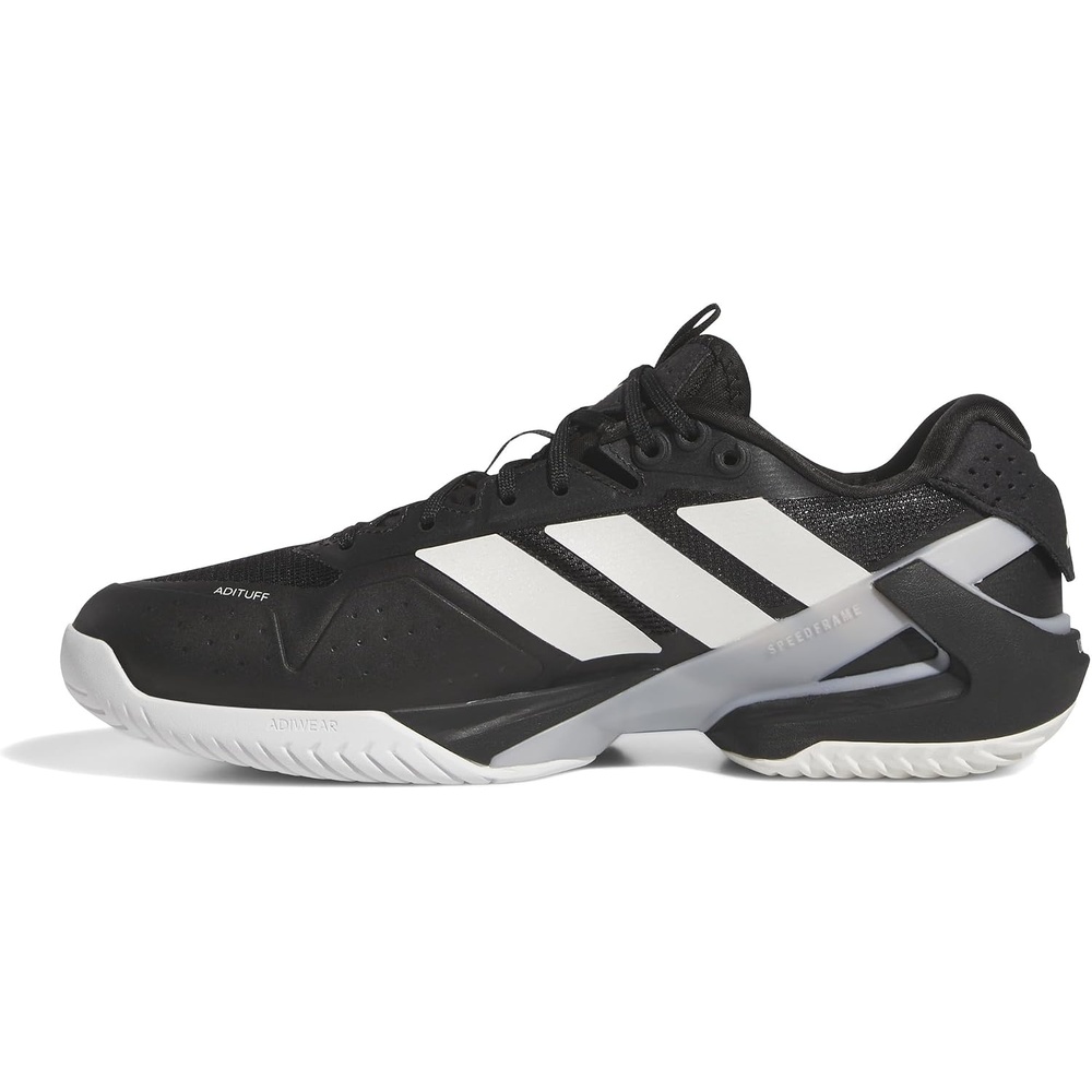 image:imageadidas Mens Adizero Ubersonic 5 Tennis ShoesBlackZero MetallicSilver Metallic