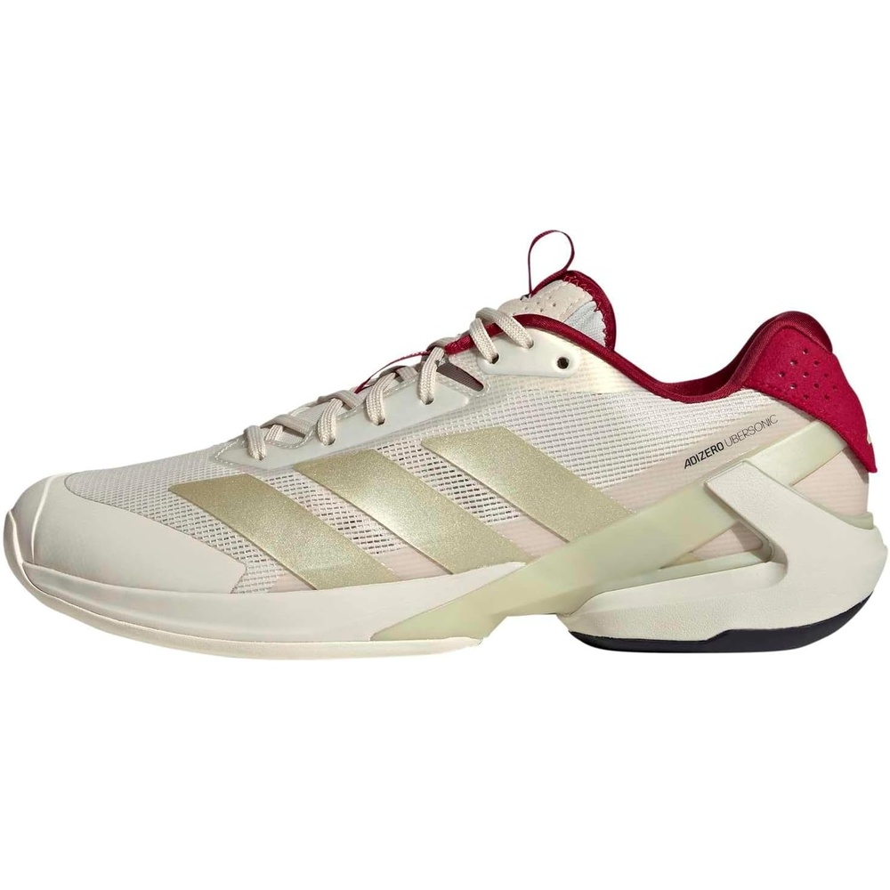 image:imageadidas Mens Adizero Ubersonic 5 Tennis ShoesChalk WhiteIce Gold MetallicLegend Ink