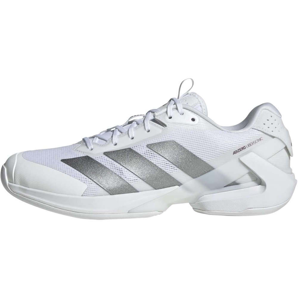 image:imageadidas Mens Adizero Ubersonic 5 Tennis ShoesWhiteTech Grey MetallicMaroon