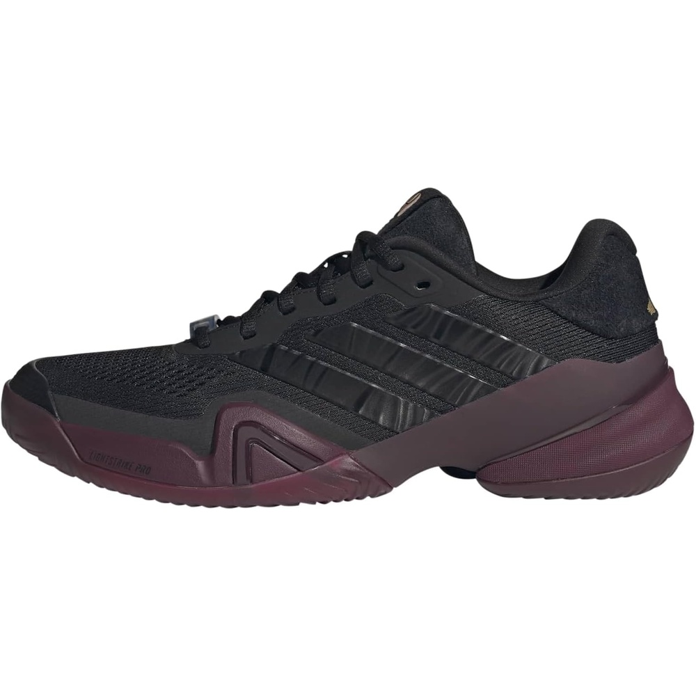 image:imageadidas Mens Barricade 14 Tennis Sneakers Shoes Black OrangeBlackBlackMaroon