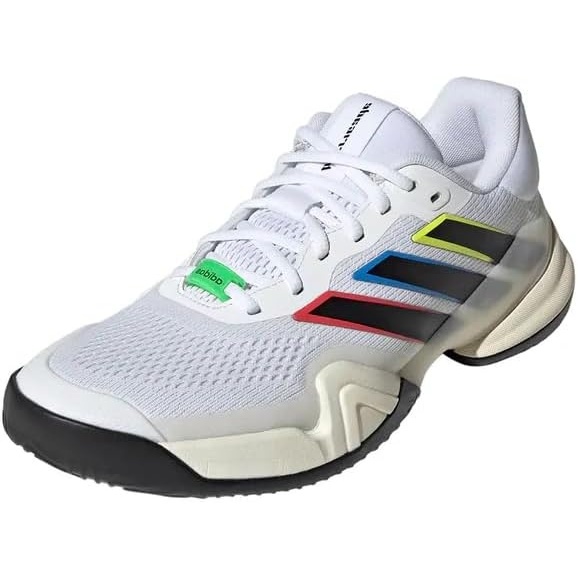 image:imageadidas Mens Barricade 14 Tennis Sneakers Shoes Black OrangeWhiteBlackCream White