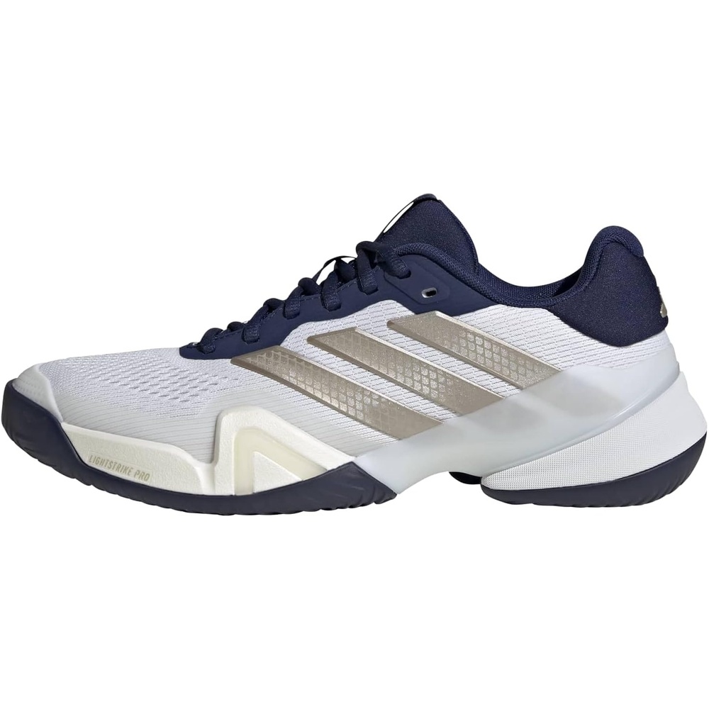 image:imageadidas Mens Barricade 14 Tennis Sneakers Shoes Black OrangeWhiteCyber MetallicDark Blue