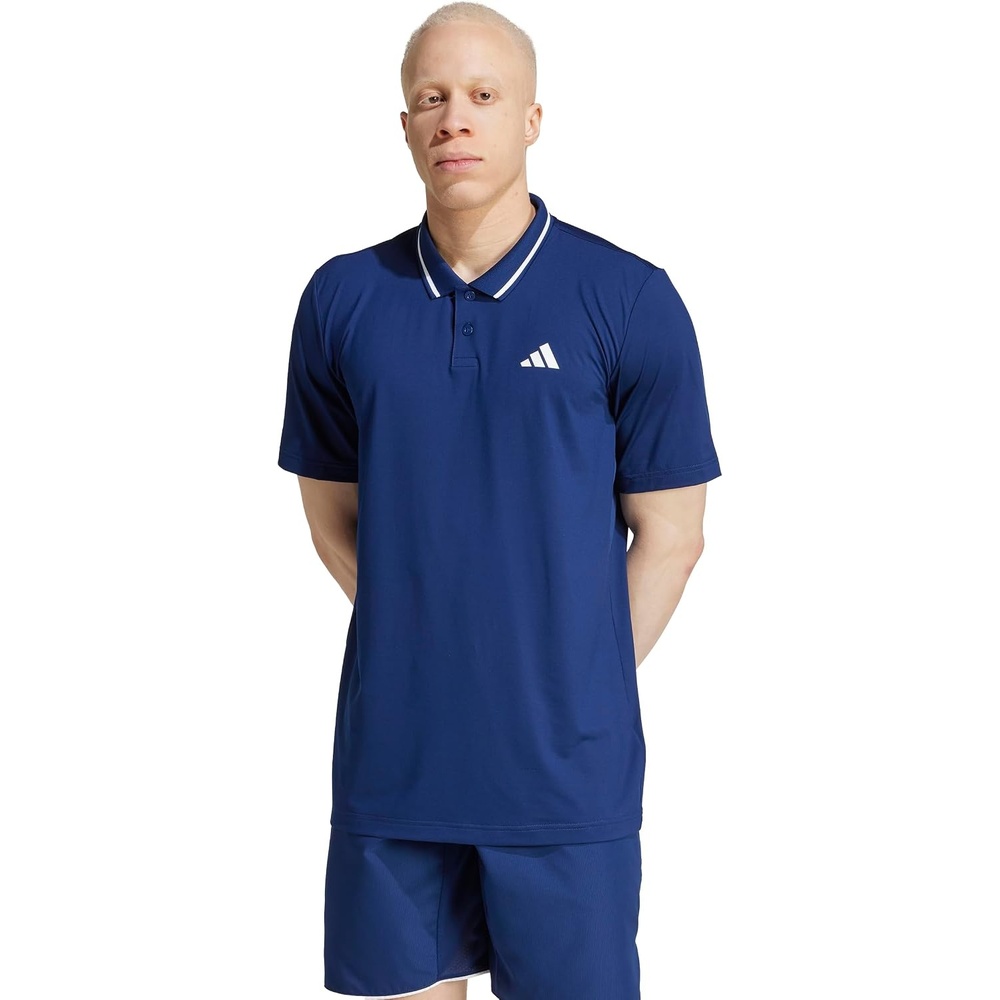 image:imageadidas Mens Club Tennis Climacool Pique Polo ShirtDark Blue