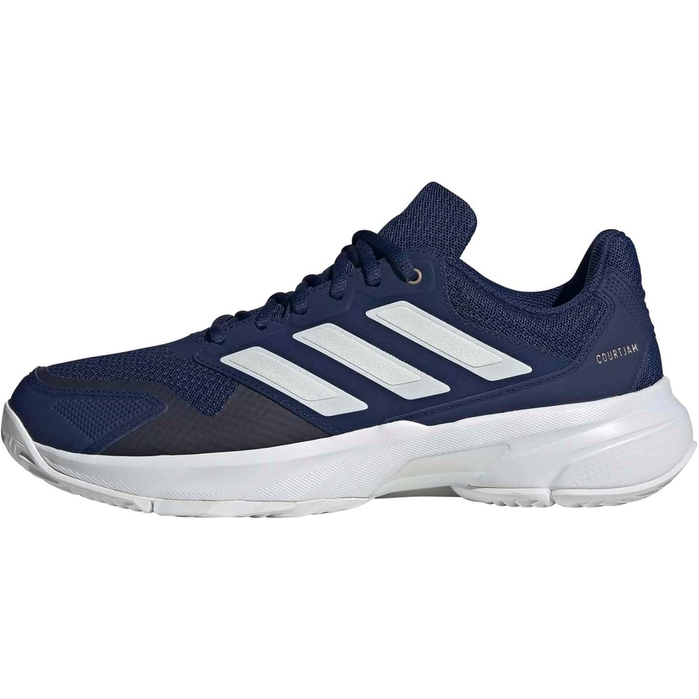 image:imageadidas Mens Courtjam Control 3 Tennis Sneakers Shoes  WhiteDark BlueZero MetallicWhite