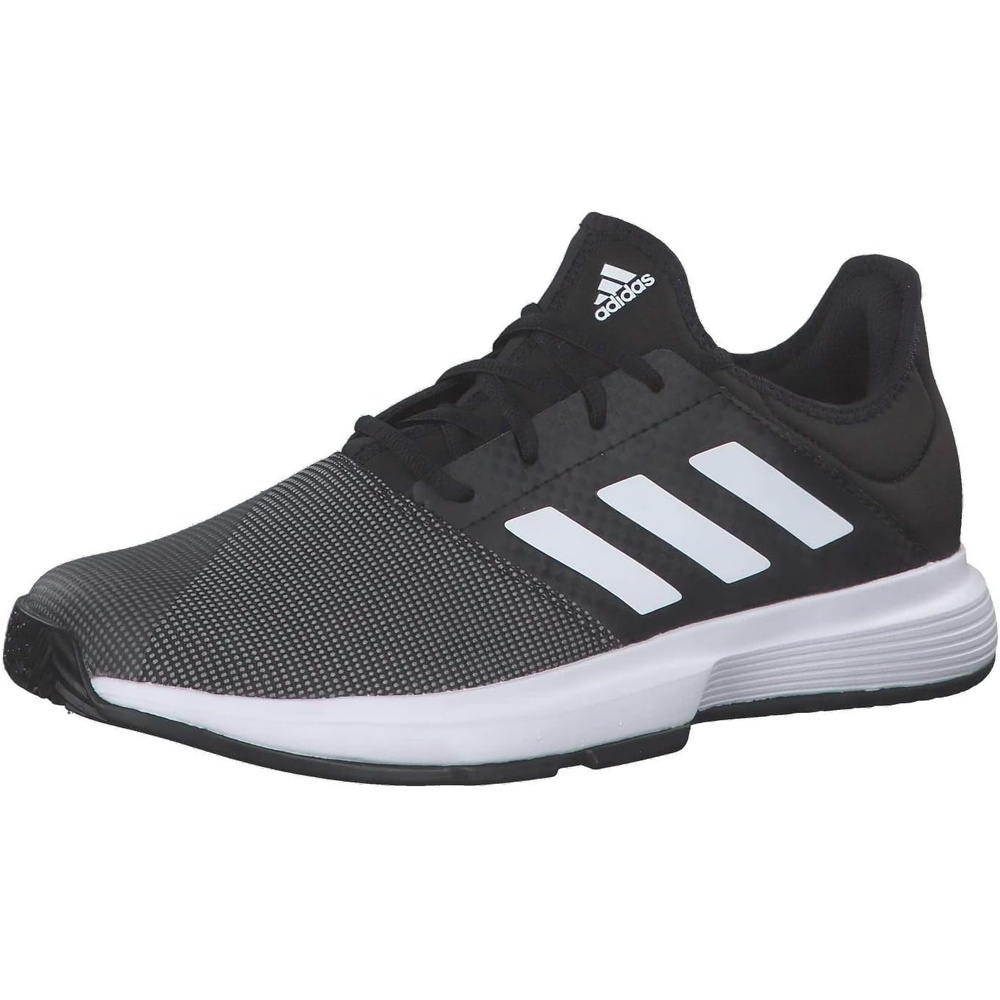 image:imageadidas Mens Gamecourt 2 Tennis ShoesCore Black Ftwr White Grey Six