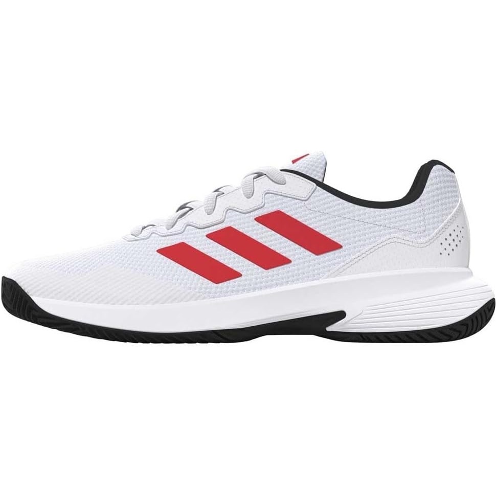 image:imageadidas Mens Gamecourt 2 Tennis ShoesFtwr White Lucid Red Core Black