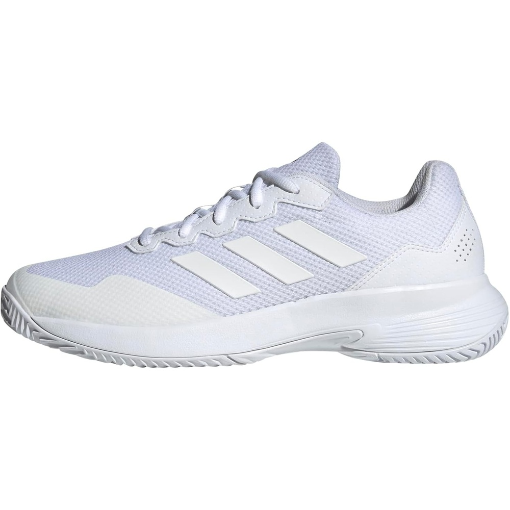 image:imageadidas Mens Gamecourt 2 Tennis ShoesWhiteWhiteMatte Silver