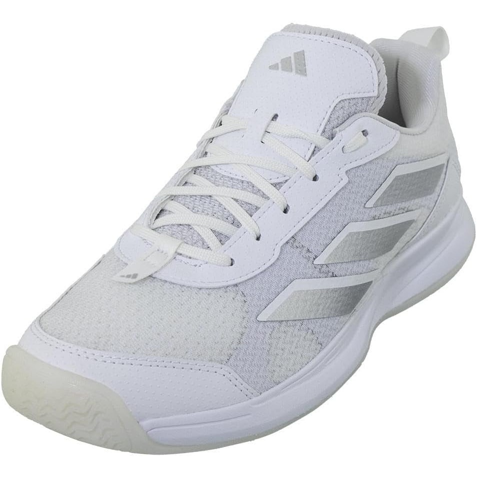 image:imageadidas Womens Avaflash Low Tennis Sneakers Shoes WhiteWhiteWhiteSilver Metallic