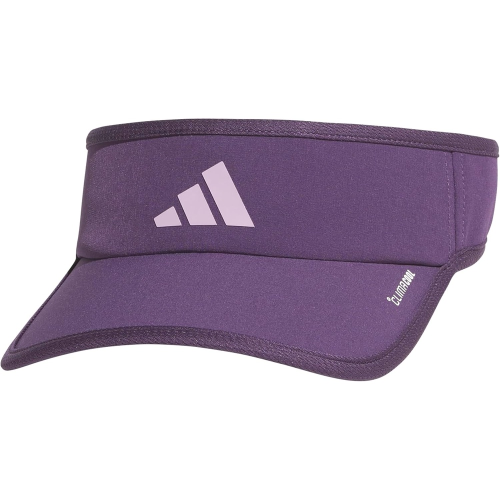image:imageadidas Womens Superlite Visor OpenTop Design Adjustable Fit Perforated Build HookandLoop Closure AllDay Sun ComfortAurora Plum PurplePowder Plum Purple3