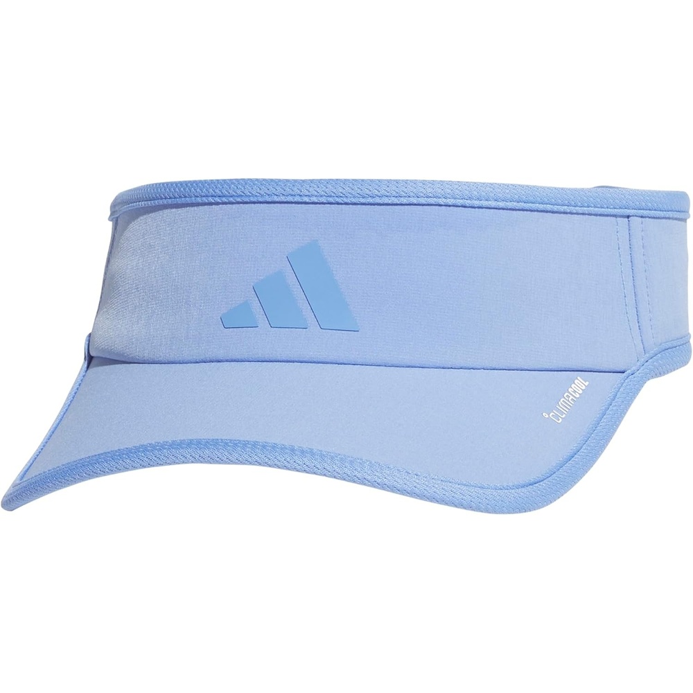 image:imageadidas Womens Superlite Visor OpenTop Design Adjustable Fit Perforated Build HookandLoop Closure AllDay Sun ComfortBlue Fusion3