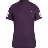 Adidas Womens Club Tennis Climacool 3-Stripes T-Shirt(Aurora Plum)