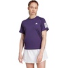 Adidas Womens Club Tennis Climacool 3-Stripes T-Shirt(Aurora Plum)