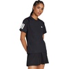 Adidas Womens Club Tennis Climacool 3-Stripes T-Shirt(Black)