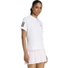 Adidas Womens Club Tennis Climacool 3-Stripes T-Shirt(White)