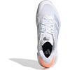 adidas Women’s Adizero Ubersonic 5 Tennis Shoes(White/Halo Blue/Beam Orange)