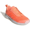 adidas Womens Avaflash Low Tennis Sneakers Shoes – White(Beam Orange/Beam Orange/White)