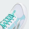 adidas Womens Avaflash Low Tennis Sneakers Shoes – White(White/Silver Metallic/Flash Aqua)