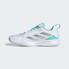 adidas Womens Avaflash Low Tennis Sneakers Shoes – White(White/Silver Metallic/Flash Aqua)