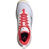 adidas Womens Avaflash Low Tennis Sneakers Shoes – White(White/Silver Metallic/Lucid Red)