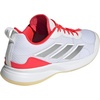 adidas Womens Avaflash Low Tennis Sneakers Shoes – White(White/Silver Metallic/Lucid Red)