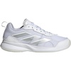 adidas Womens Avaflash Low Tennis Sneakers Shoes – White(White/White/Silver Metallic)