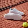 adidas Womens Avaflash Low Tennis Sneakers Shoes – White(White/White/Zero Metallic)