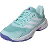adidas Womens Courtjam Control 3 Tennis Sneakers Shoes – White | Tennis Shoes(Semi Flash Aqua/White/Cobalt Blue)