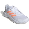 adidas Womens Courtjam Control 3 Tennis Sneakers Shoes – White | Tennis Shoes(White/Beam Orange/Crystal White)