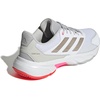 adidas Womens Courtjam Control 3 Tennis Sneakers Shoes – White | Tennis Shoes(White/Iron Metallic/Lucid Red)