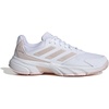 adidas Womens Courtjam Control 3 Tennis Sneakers Shoes – White | Tennis Shoes(White/Sandy Pink Met./Sandy Pink)