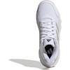 adidas Womens Courtjam Control 3 Tennis Sneakers Shoes – White | Tennis Shoes(White/Sandy Pink Met./Sandy Pink)