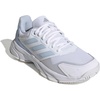 adidas Womens Courtjam Control 3 Tennis Sneakers Shoes – White | Tennis Shoes(White/Silver Metallic)