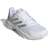 adidas Womens Courtjam Control 3 Tennis Sneakers Shoes – White | Tennis Shoes(White/Silver Metallic/Grey)