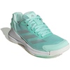 adidas Womens Crazyquick Lightstrike Padel Sneakers Shoes – Grey(Clear Mint/Silver Metallic/White)