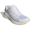 adidas Womens Crazyquick Lightstrike Padel Sneakers Shoes – Grey(White/White/Zero Metallic)