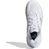 adidas Women’s Gamecourt 2 Tennis Shoes(White/Silver Metallic/Silver Metallic)