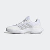 adidas Women’s Gamecourt 2 Tennis Shoes(White/Silver Metallic/White)